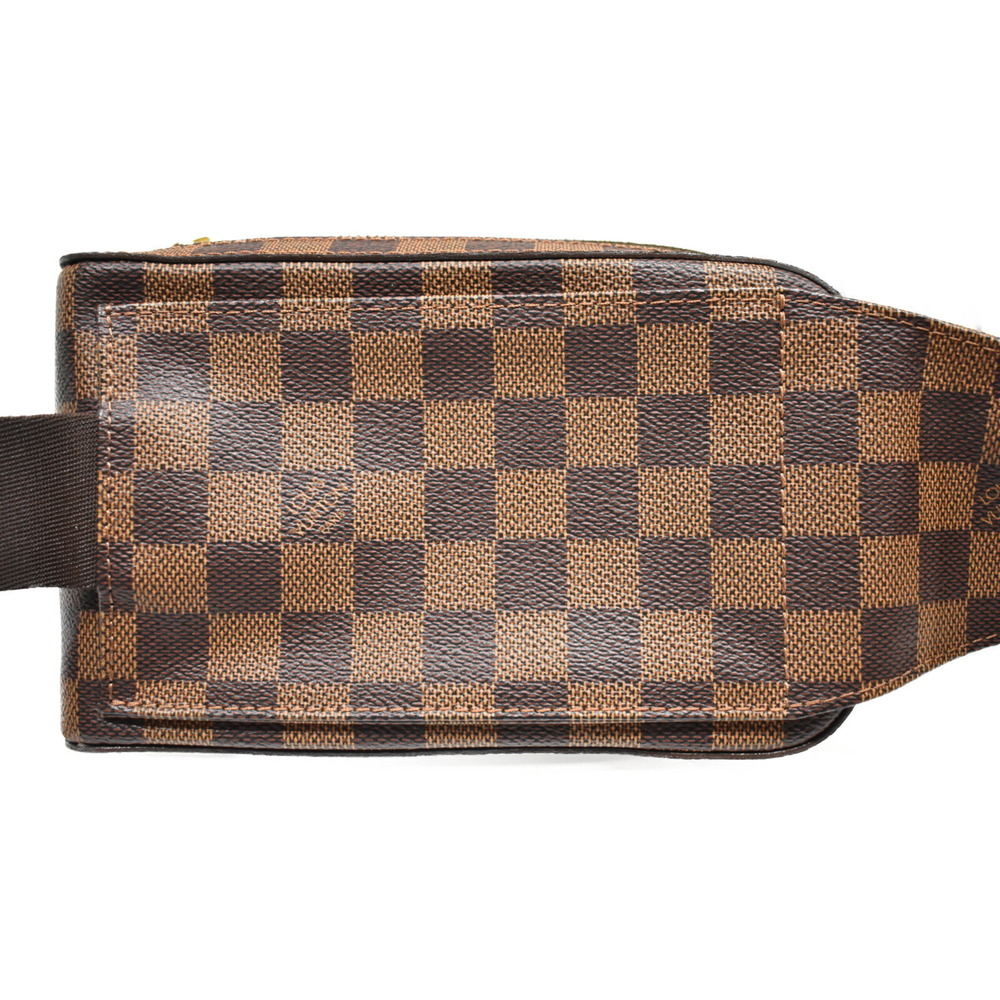 Louis Vuitton Tan Geronimos Ebene Beige Bag Coated Bag Damier Brown Canvas Body